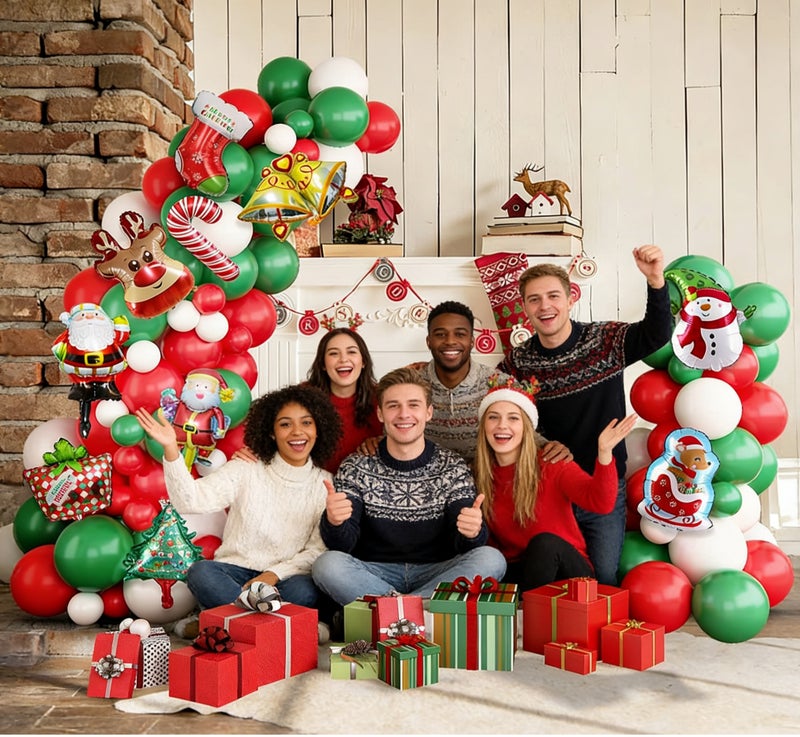 88 PCS Merry Christmas Foil Ballons –Party Decoration with Santa Claus- Christmas Decorations for Home (Santa) - Image 4